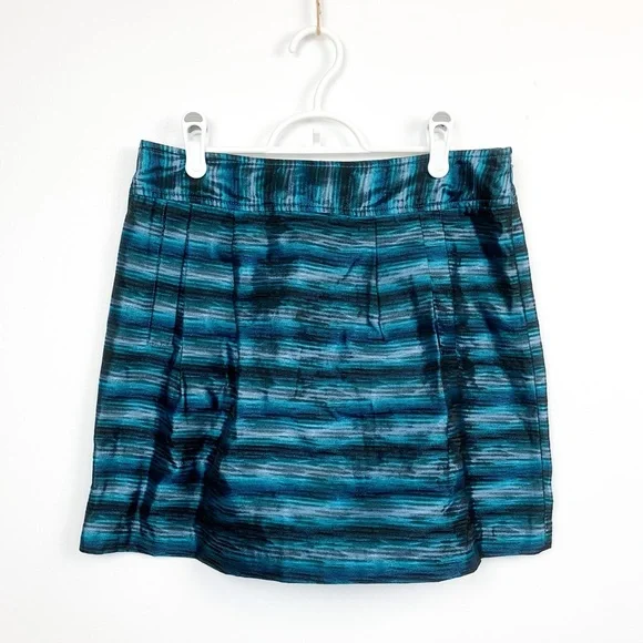 Michael Kors Blue Metallic Mini Skirt with Pockets - Picture 1 of 9